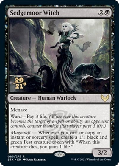 Sedgemoor Witch [Strixhaven: School of Mages Prerelease Promos] | Fandemonia Ltd