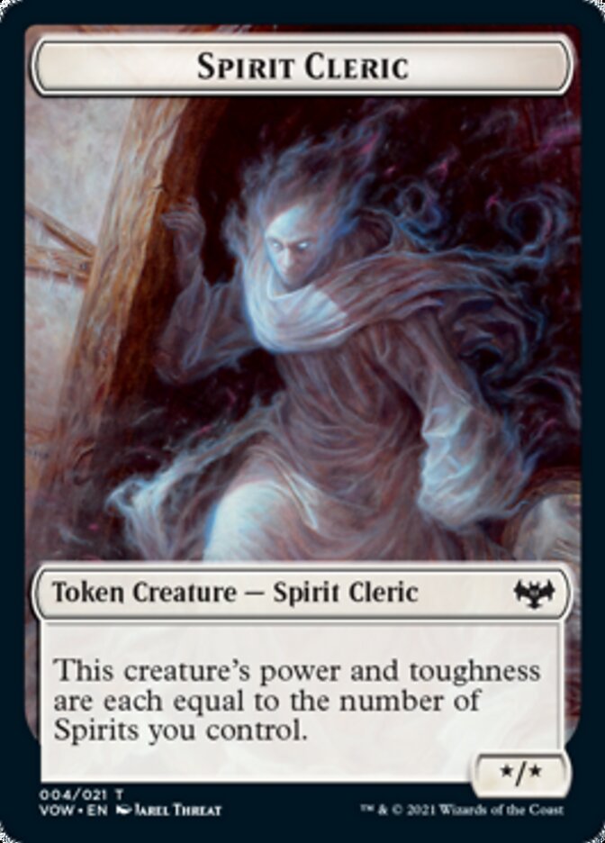 Spirit Cleric Token [Innistrad: Crimson Vow Tokens] | Fandemonia Ltd