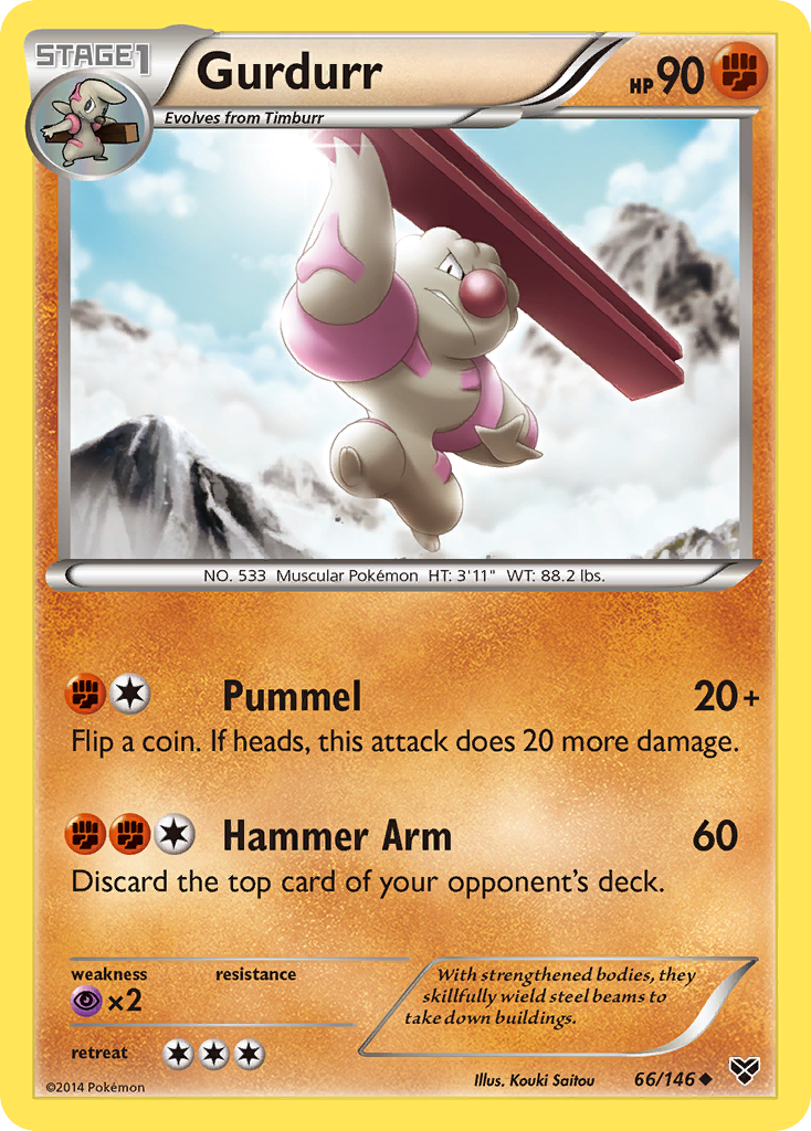 Gurdurr (66/146) [XY: Base Set] | Fandemonia Ltd