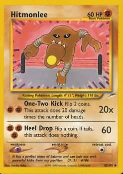 Hitmonlee (42/105) [Neo Destiny Unlimited] | Fandemonia Ltd