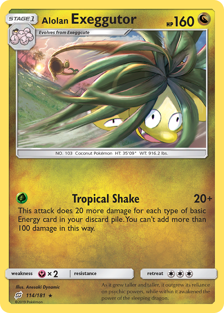 Alolan Exeggutor (114/181) [Sun & Moon: Team Up] | Fandemonia Ltd