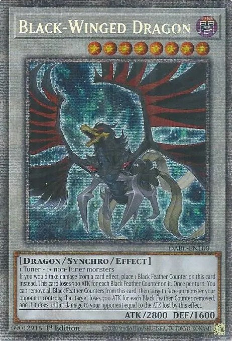 Black-Winged Dragon [DABL-EN100] Starlight Rare | Fandemonia Ltd