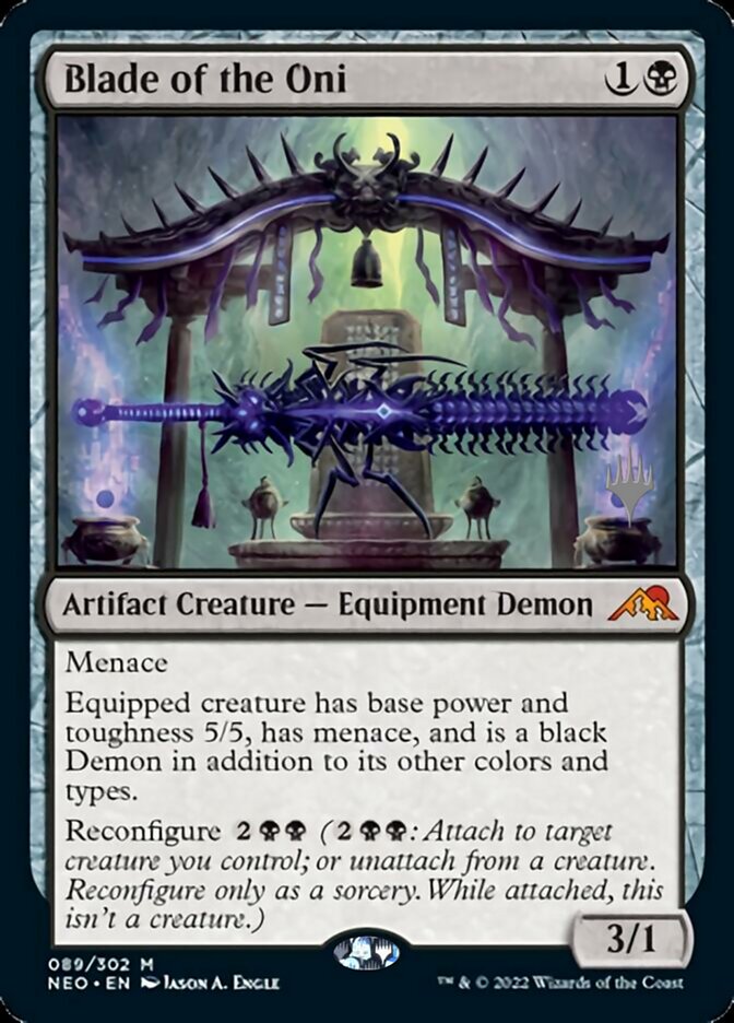 Blade of the Oni (Promo Pack) [Kamigawa: Neon Dynasty Promos] | Fandemonia Ltd