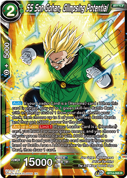 SS Son Gohan, Glimpsing Potential (BT14-065) [Cross Spirits] | Fandemonia Ltd