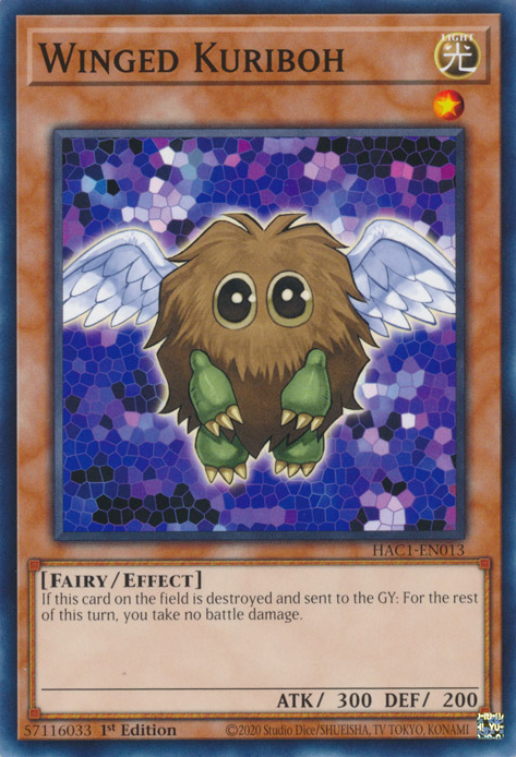 Winged Kuriboh [HAC1-EN013] Common | Fandemonia Ltd