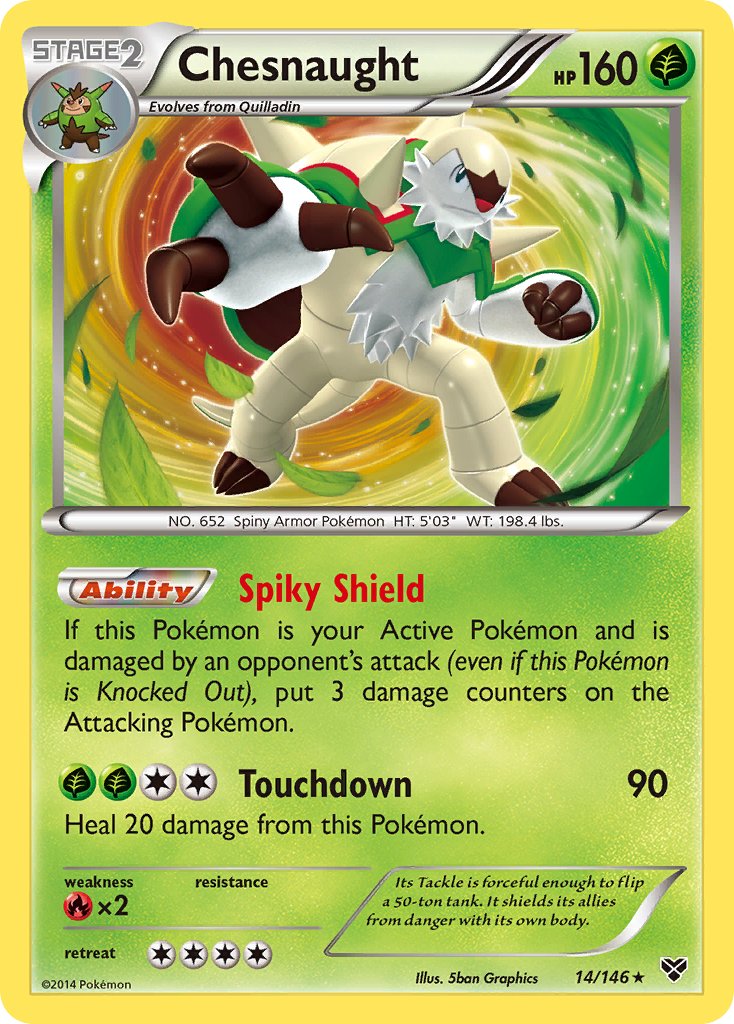 Chesnaught (14/146) (Cosmos Holo) (Blister Exclusive) [XY: Base Set] | Fandemonia Ltd