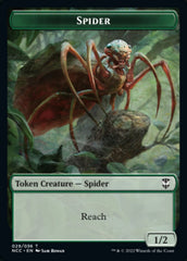 Treefolk // Spider Double-sided Token [Streets of New Capenna Commander Tokens] | Fandemonia Ltd