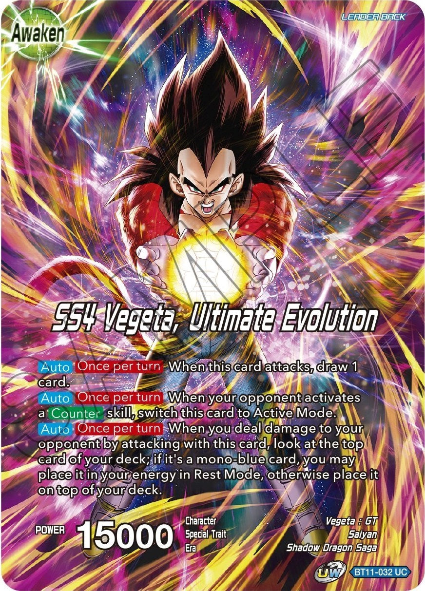 Vegeta // SS4 Vegeta, Ultimate Evolution (BT11-032) [Theme Selection: History of Vegeta] | Fandemonia Ltd