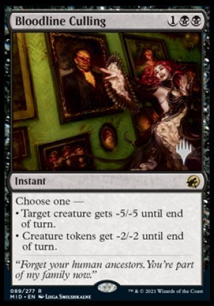 Bloodline Culling (Promo Pack) [Innistrad: Midnight Hunt Promos] | Fandemonia Ltd