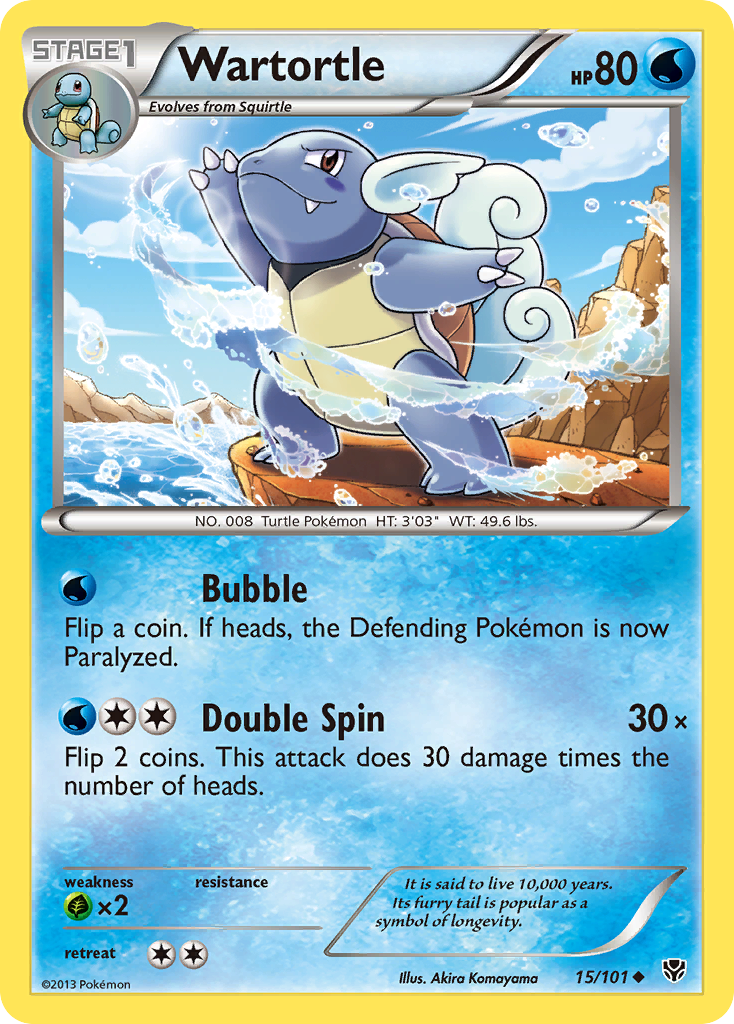 Wartortle (15/101) [Black & White: Plasma Blast] | Fandemonia Ltd