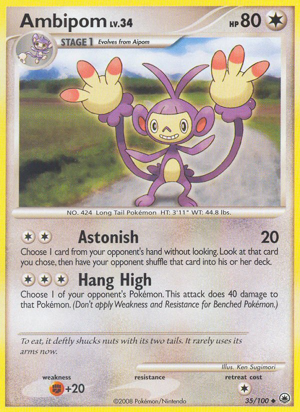 Ambipom (35/100) [Diamond & Pearl: Majestic Dawn] | Fandemonia Ltd