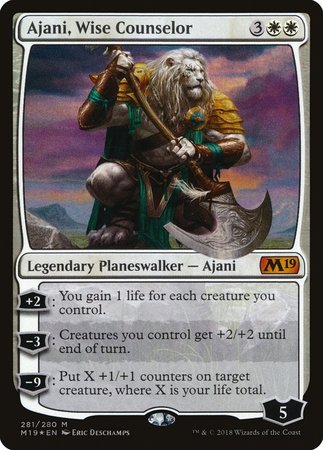 Ajani, Wise Counselor [Core Set 2019] | Fandemonia Ltd