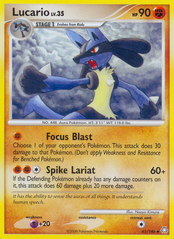 Lucario (61/146) [Diamond & Pearl: Legends Awakened] | Fandemonia Ltd