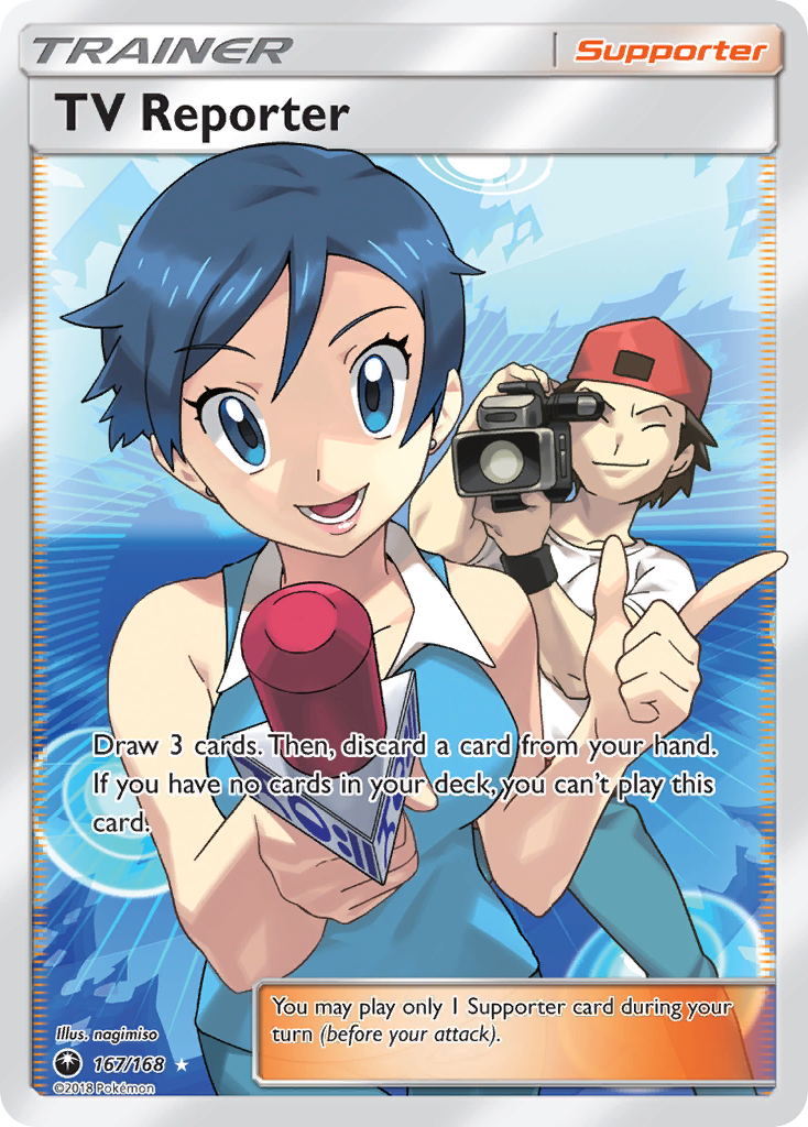 TV Reporter (167/168) [Sun & Moon: Celestial Storm] | Fandemonia Ltd