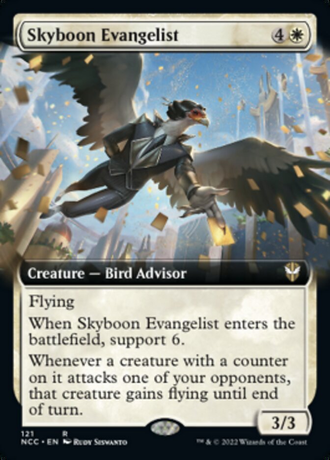 Skyboon Evangelist (Extended Art) [Streets of New Capenna Commander] | Fandemonia Ltd