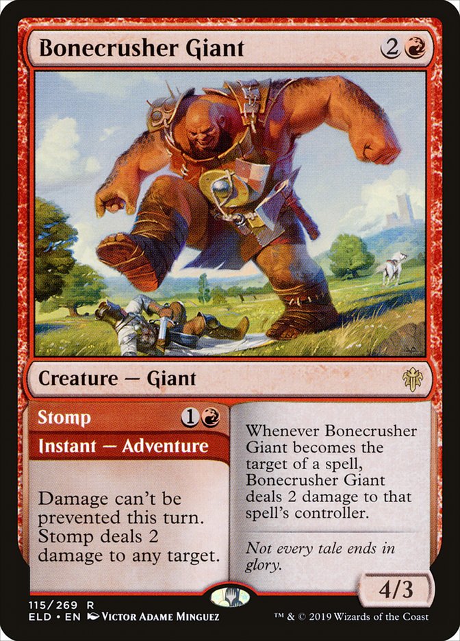 Bonecrusher Giant // Stomp [Throne of Eldraine] | Fandemonia Ltd