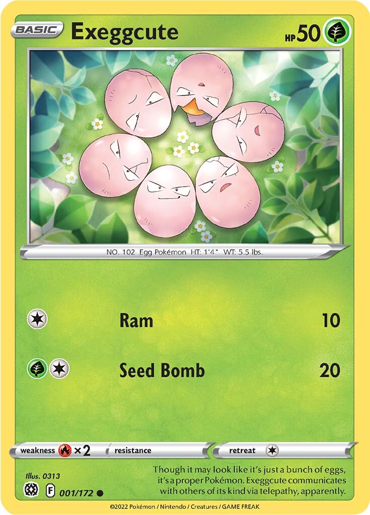 Exeggcute (001/172) [Sword & Shield: Brilliant Stars] | Fandemonia Ltd