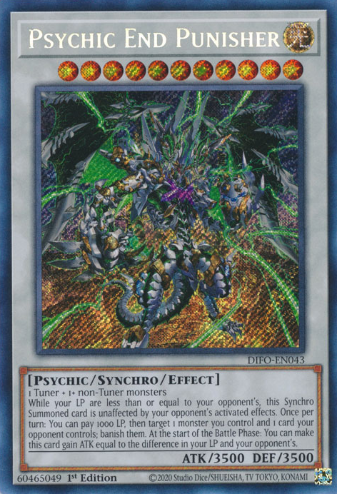 Psychic End Punisher [DIFO-EN043] Secret Rare | Fandemonia Ltd