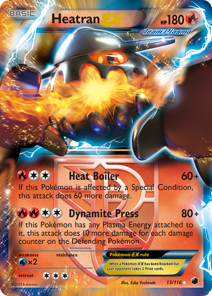 Heatran EX (13/116) [Black & White: Plasma Freeze] | Fandemonia Ltd