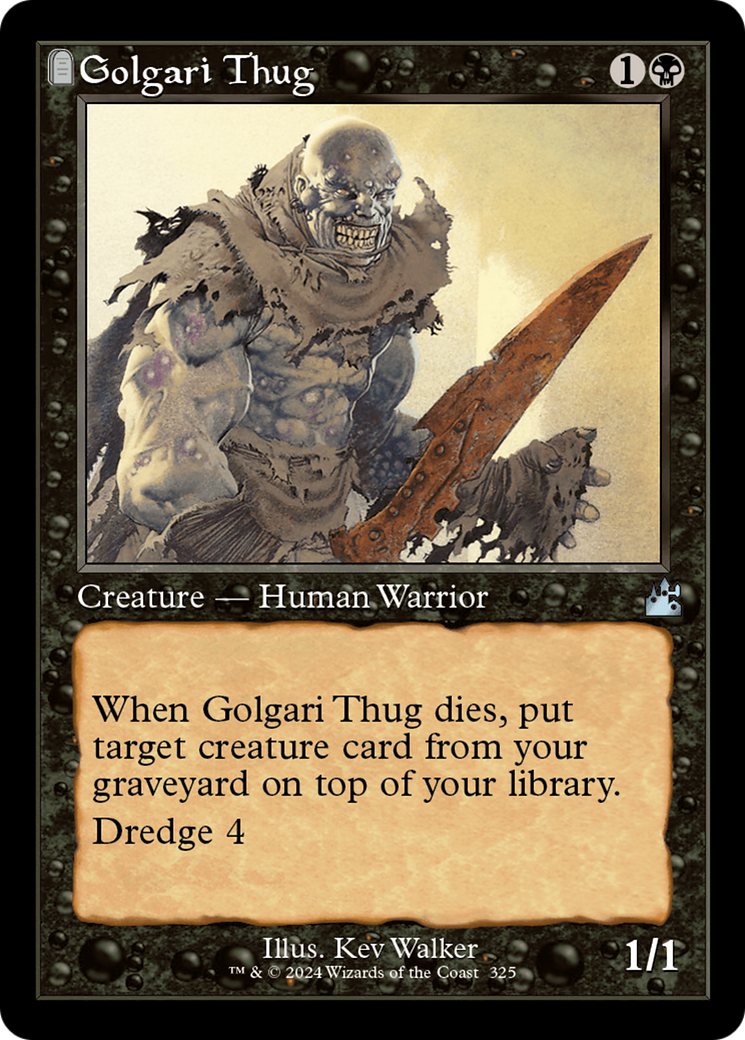 Golgari Thug (Retro Frame) [Ravnica Remastered] | Fandemonia Ltd