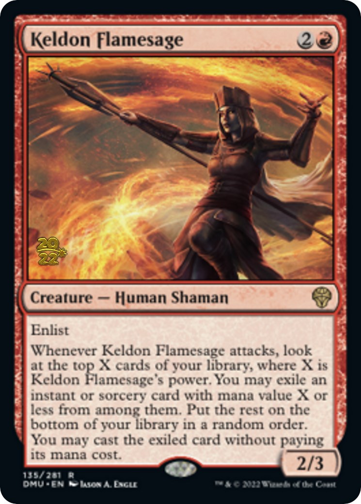 Keldon Flamesage [Dominaria United Prerelease Promos] | Fandemonia Ltd