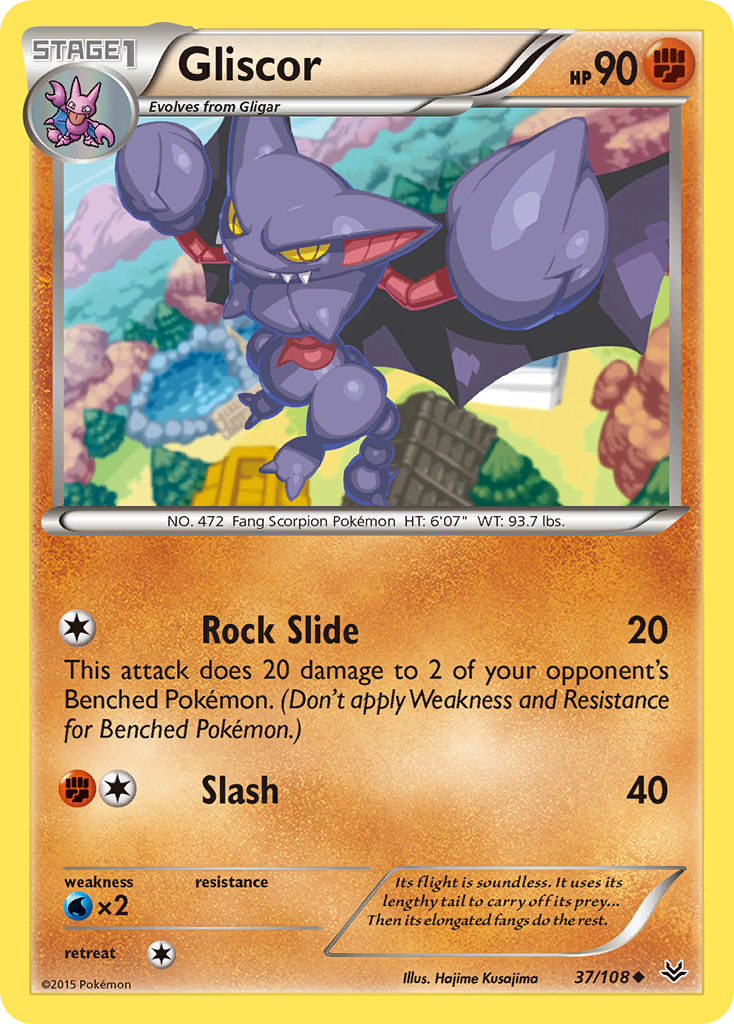 Gliscor (37/108) [XY: Roaring Skies] | Fandemonia Ltd