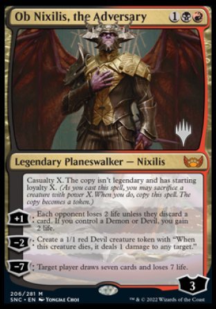 Ob Nixilis, the Adversary (Promo Pack) [Streets of New Capenna Promos] | Fandemonia Ltd