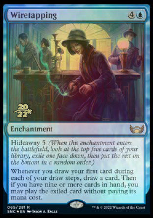 Wiretapping [Streets of New Capenna Prerelease Promos] | Fandemonia Ltd