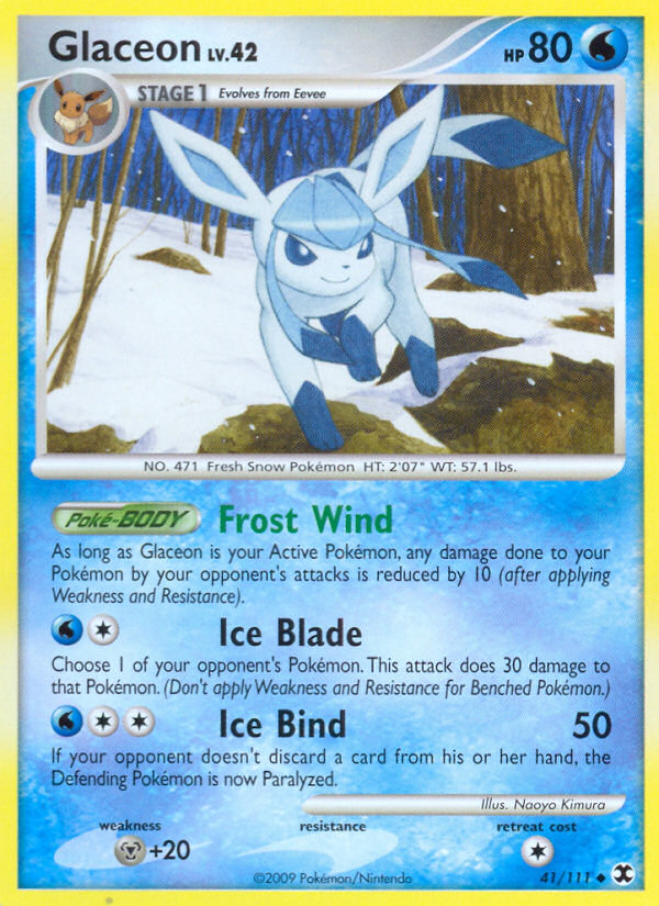 Glaceon (41/111) [Platinum: Rising Rivals] | Fandemonia Ltd