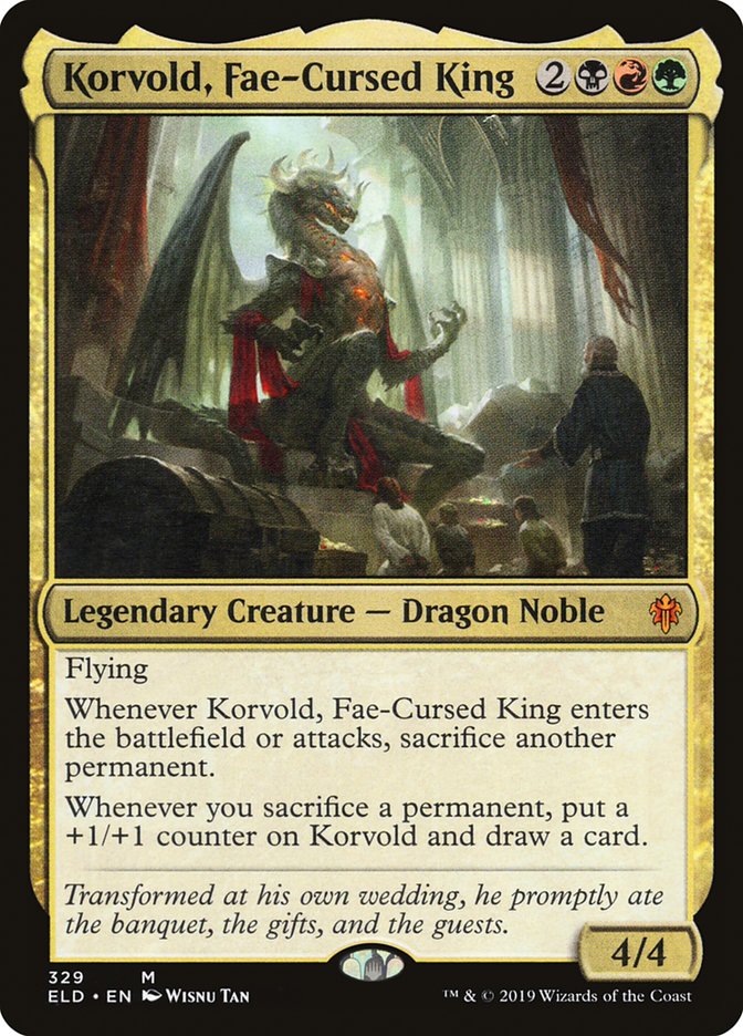 Korvold, Fae-Cursed King [Throne of Eldraine] | Fandemonia Ltd