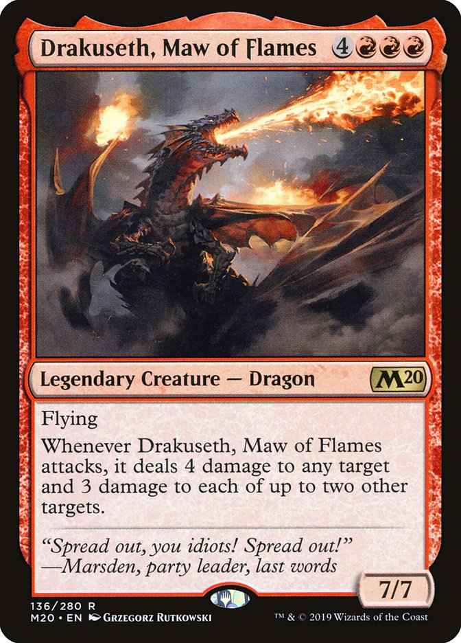 Drakuseth, Maw of Flames [Core Set 2020] | Fandemonia Ltd