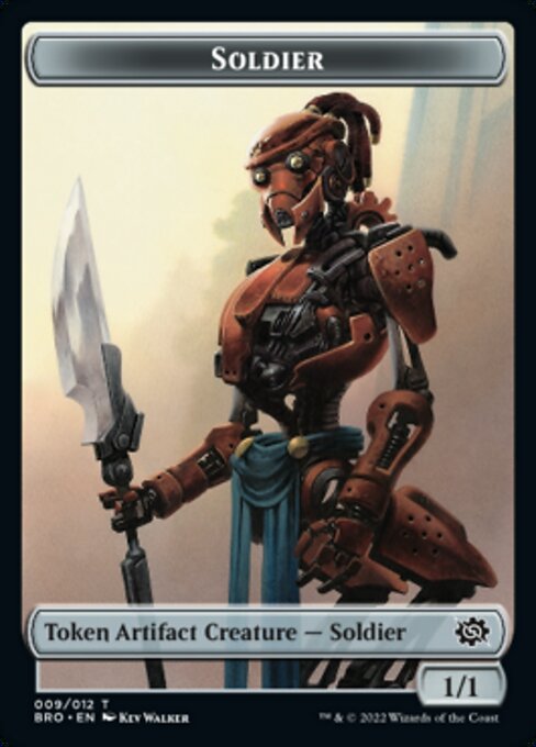 Powerstone // Soldier (009) Double-Sided Token [The Brothers' War Tokens] | Fandemonia Ltd