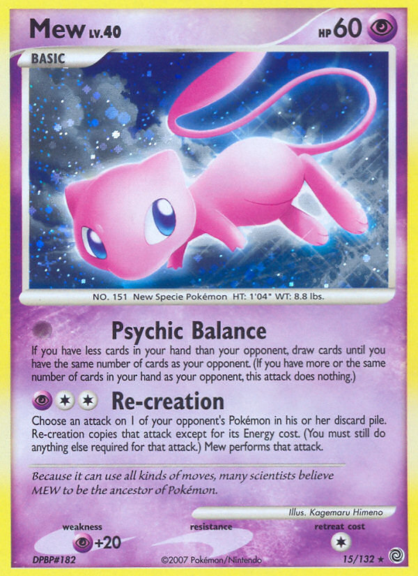 Mew (15/132) [Diamond & Pearl: Secret Wonders] | Fandemonia Ltd