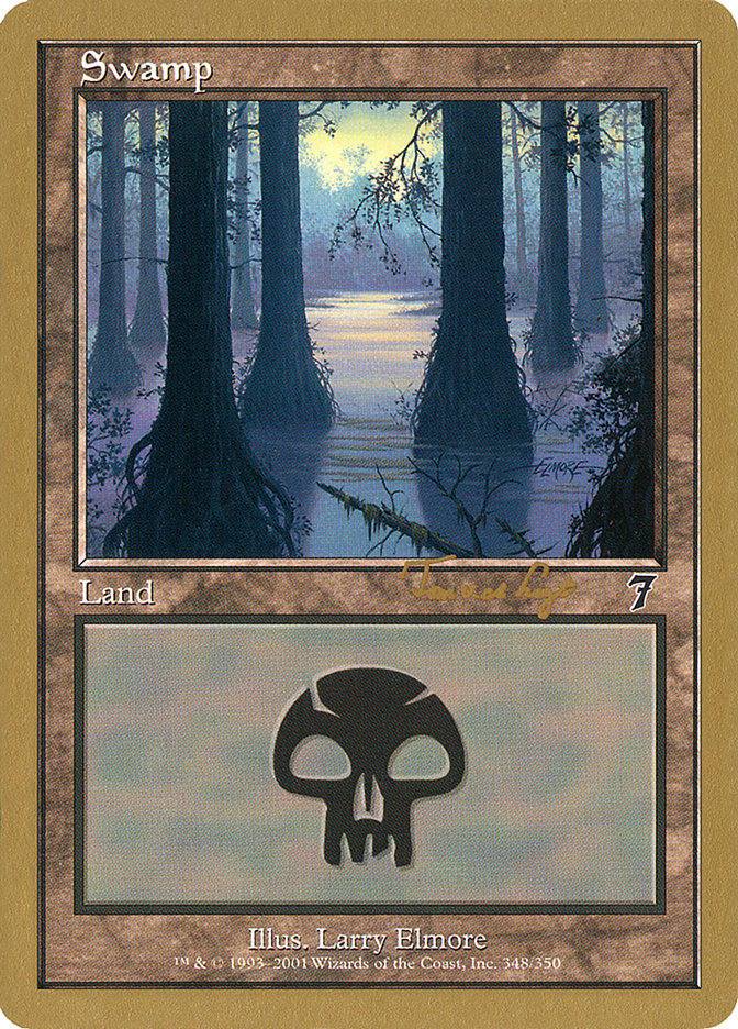 Swamp (tvdl348) (Tom van de Logt) [World Championship Decks 2001] | Fandemonia Ltd