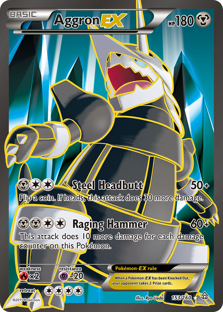 Aggron EX (153/160) [XY: Primal Clash] | Fandemonia Ltd