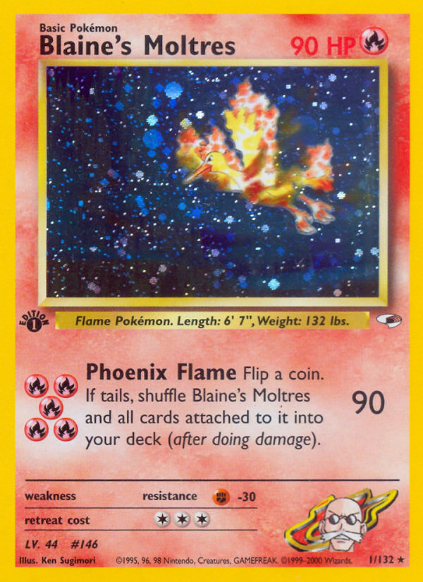 Blaine's Moltres (1/132) [Gym Heroes 1st Edition] | Fandemonia Ltd