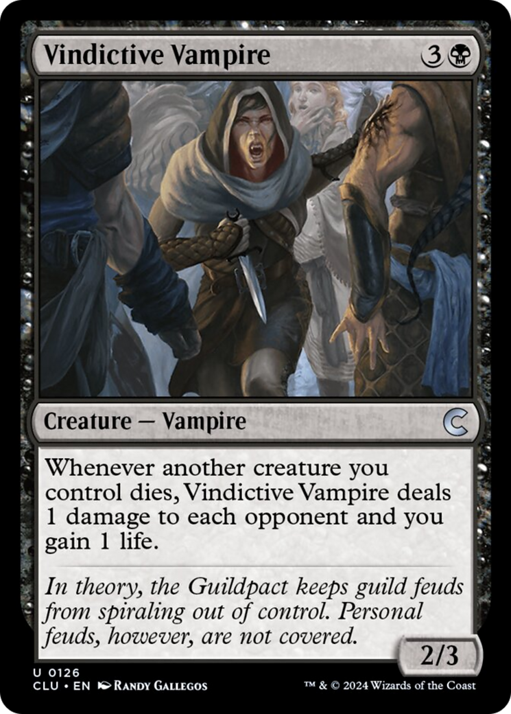 Vindictive Vampire [Ravnica: Clue Edition] | Fandemonia Ltd