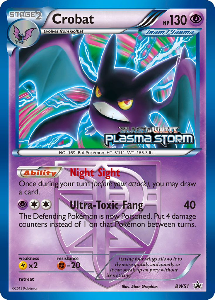 Crobat (BW51) [Black & White: Black Star Promos] | Fandemonia Ltd