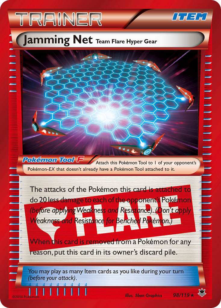 Jamming Net Team Flare Hyper Gear (98/119) [XY: Phantom Forces] | Fandemonia Ltd