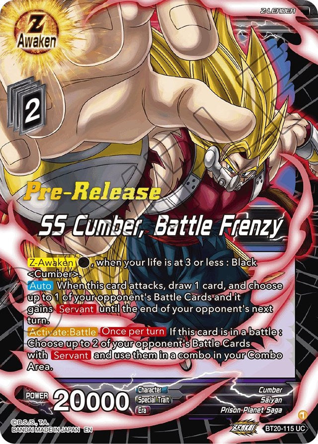 SS Cumber, Battle Frenzy (BT20-115) [Power Absorbed Prerelease Promos] | Fandemonia Ltd