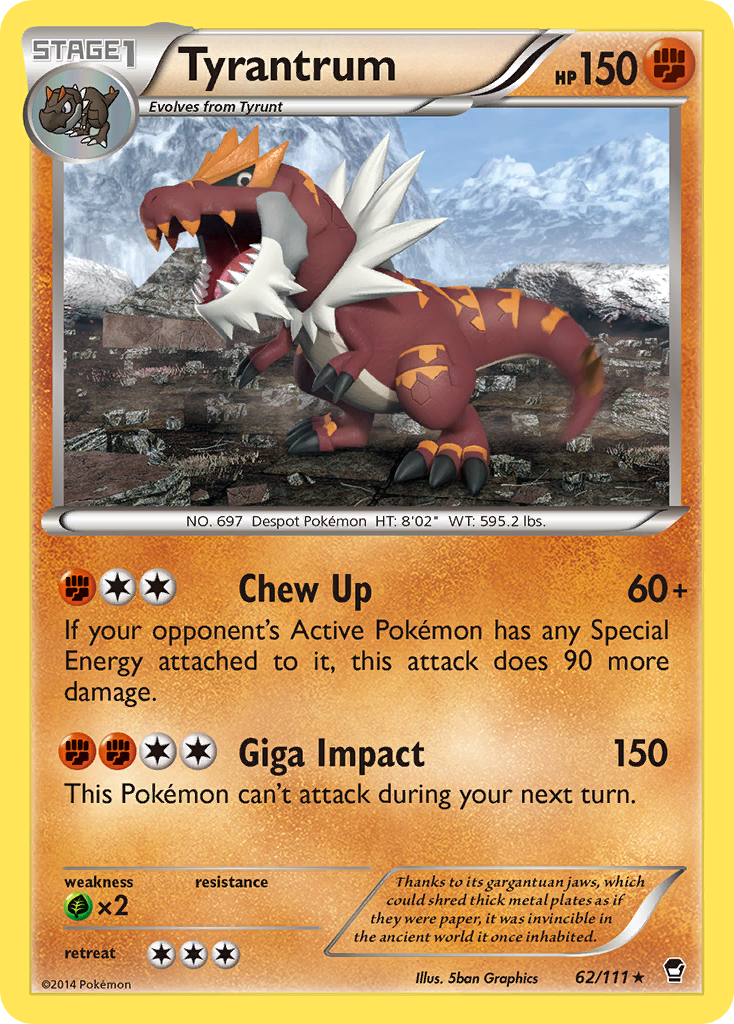 Tyrantrum (62/111) [XY: Furious Fists] | Fandemonia Ltd