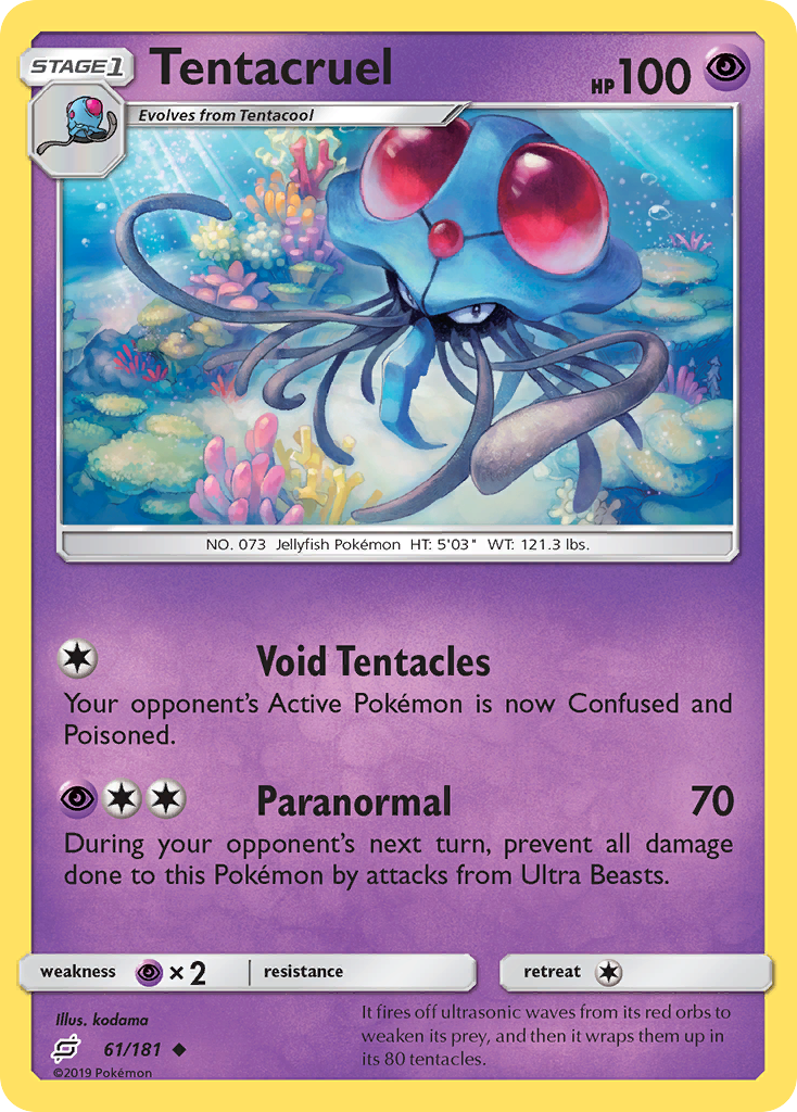 Tentacruel (61/181) [Sun & Moon: Team Up] | Fandemonia Ltd