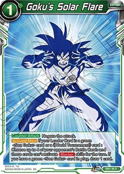 Goku's Solar Flare (EB1-36) [Battle Evolution Booster] | Fandemonia Ltd