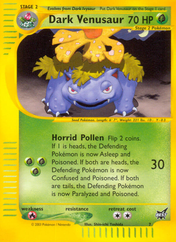 Dark Venusaur (7) [Best of Promos] | Fandemonia Ltd