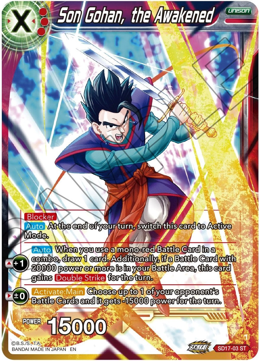 Son Gohan, the Awakened (SD17-03) [Dawn of the Z-Legends] | Fandemonia Ltd