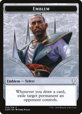 Emblem - Teferi, Hero of Dominaria [Dominaria Tokens] | Fandemonia Ltd