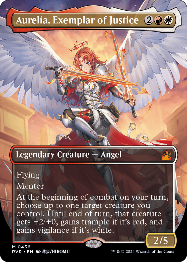 Aurelia, Exemplar of Justice (Anime Borderless) [Ravnica Remastered] | Fandemonia Ltd