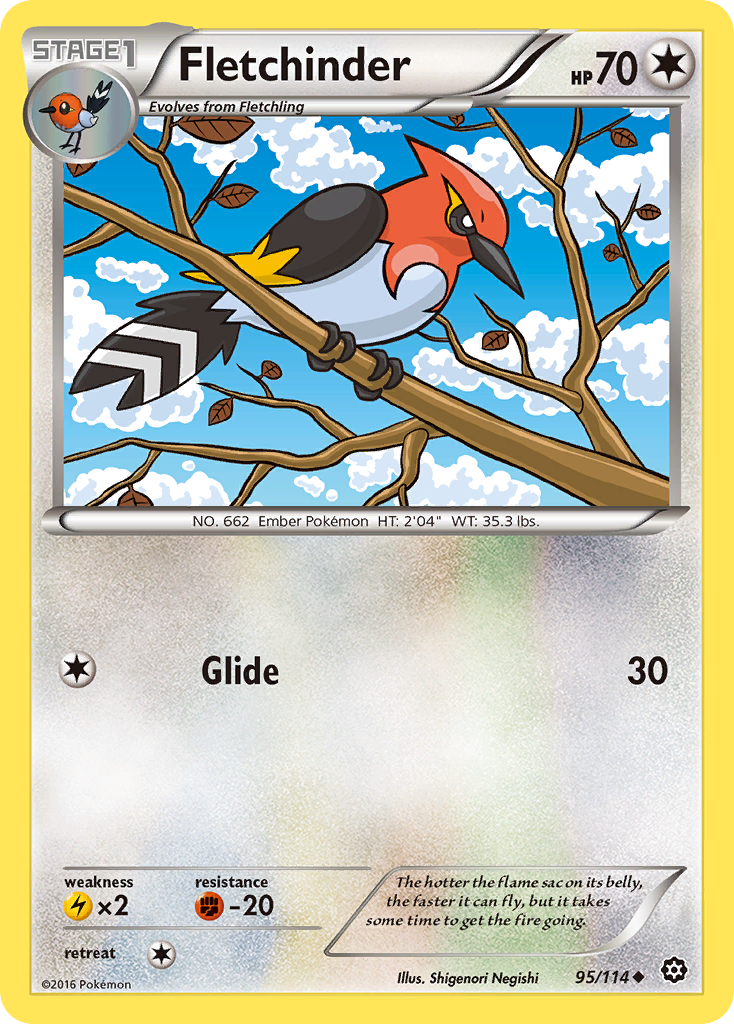 Fletchinder (95/114) [XY: Steam Siege] | Fandemonia Ltd