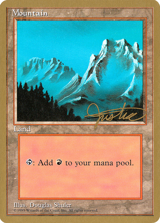 Mountain (mj374) (Mark Justice) [Pro Tour Collector Set] | Fandemonia Ltd