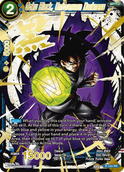 Goku Black, Unforeseen Darkness (Alternate Art) [P-124] | Fandemonia Ltd